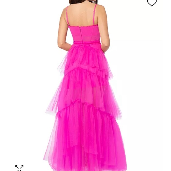 Betsy & Adam Mesh Corset Ball Gown. Size 8. Worn once. Retails at $310 - Picture 2 of 4